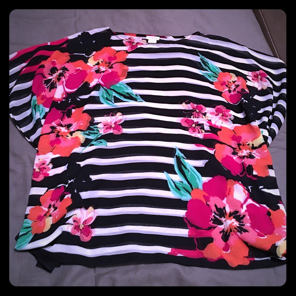 ✨[TALBOTS]✨Spring Sheer Blouse🌺🌼🌸